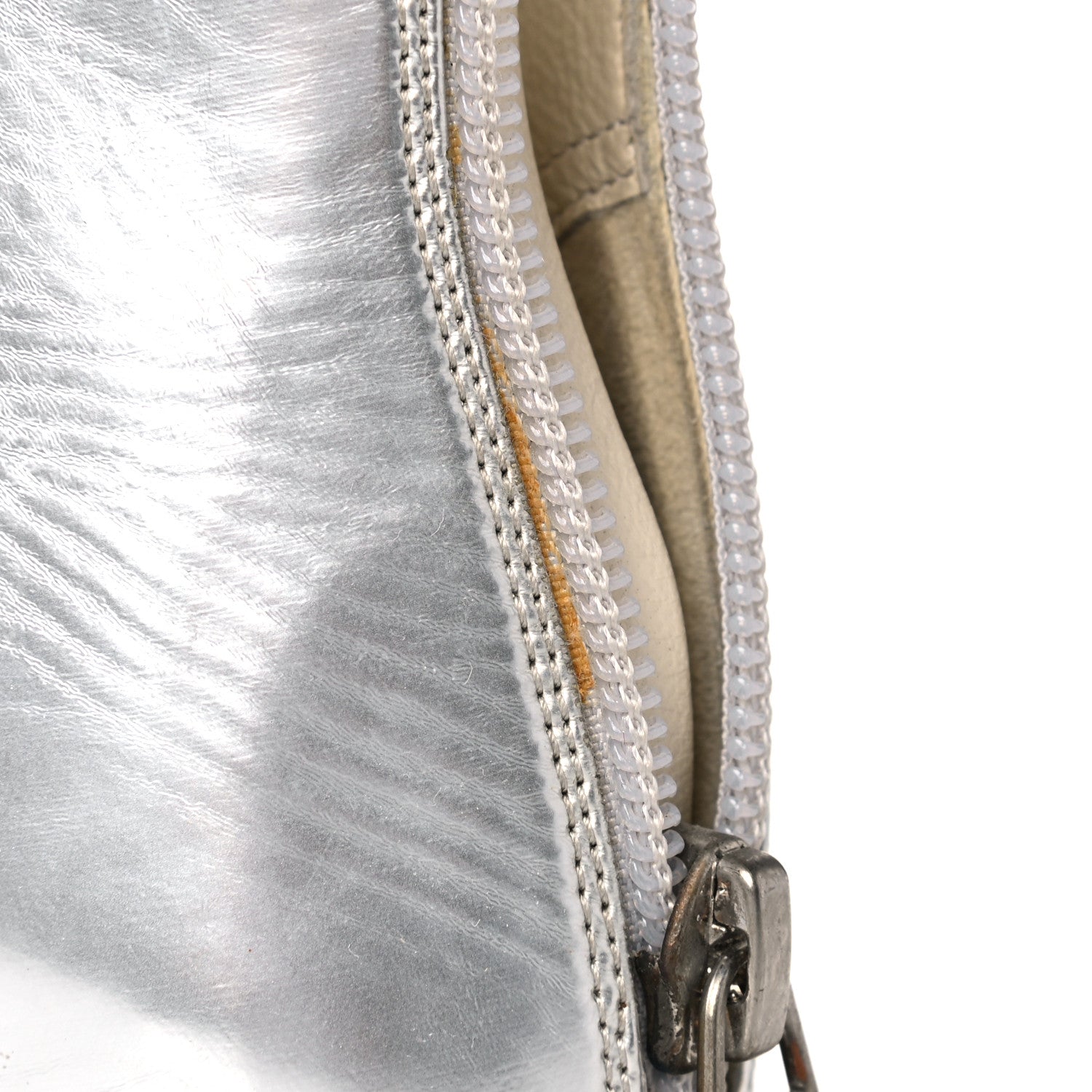 Chanel Metallic Patent CC Short Boots 36.5 Silver 12 of 13
