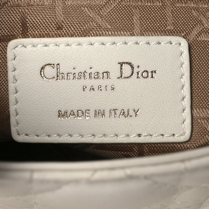 Christian Dior Lambskin Cannage Mini Lady Dior White 6 of 13