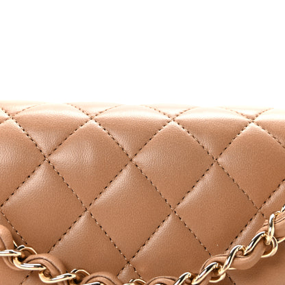 Chanel Lambskin Quilted Medium Double Flap Brown 8 of 10