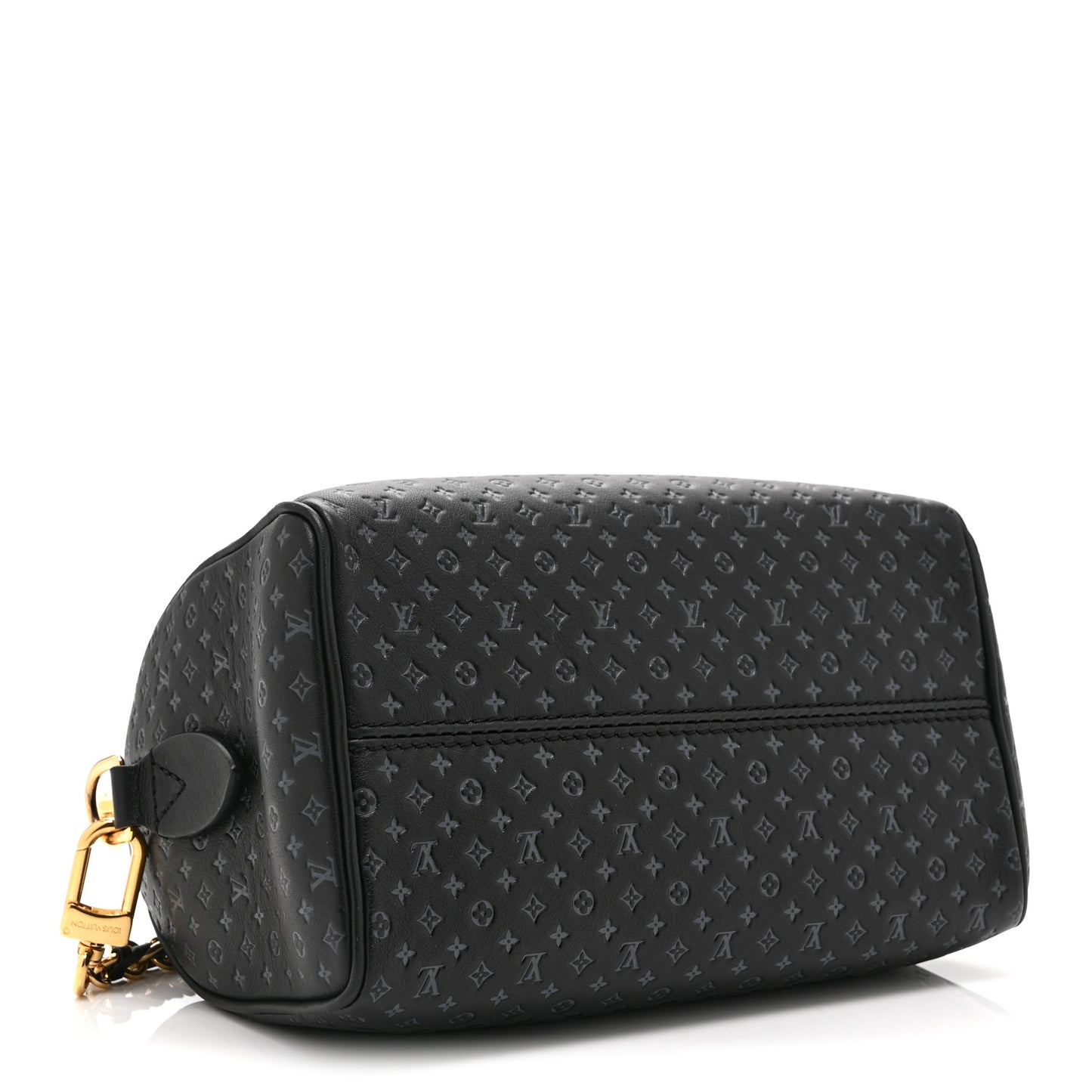 Calfskin Nanogram Embossed Speedy 20 Black