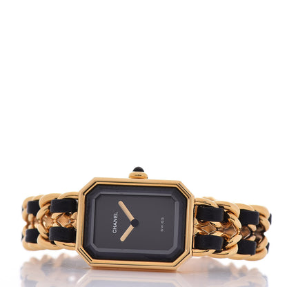 Chanel Stainless Steel Lambskin 20mm Chain Premiere Quartz Watch Gold S 3 of 5
