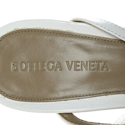 Bottega Veneta Lambskin Stretch Multi Strap 90mm Sandals 39 Optic White 6 of 8