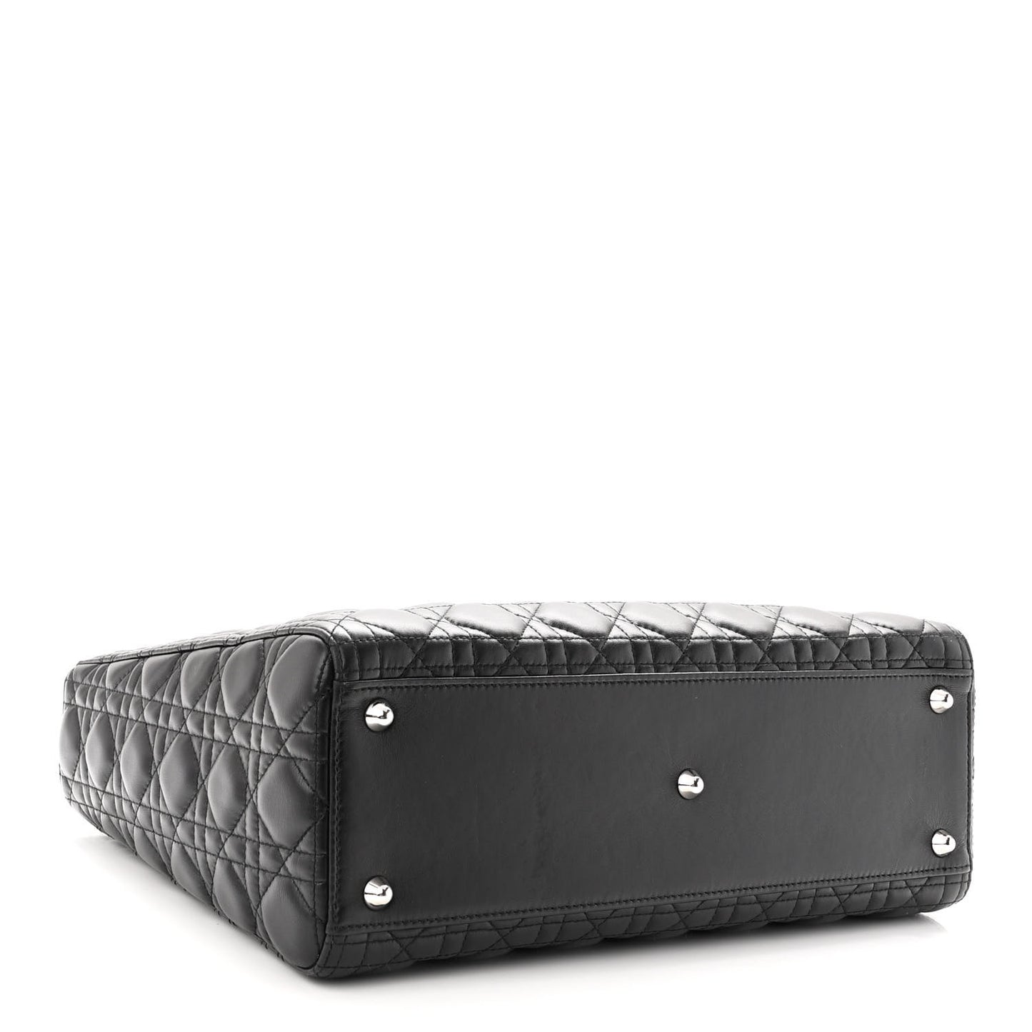 Lambskin Cannage Large Lady Dior Black