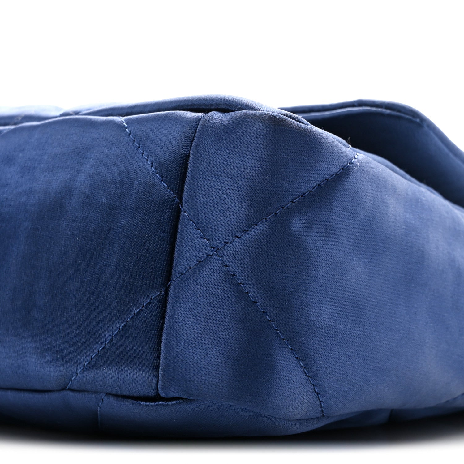 Chanel Satin Quilted Medium Chanel 19 Flap Blue 10 of 11