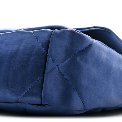 Chanel Satin Quilted Medium Chanel 19 Flap Blue 10 of 11