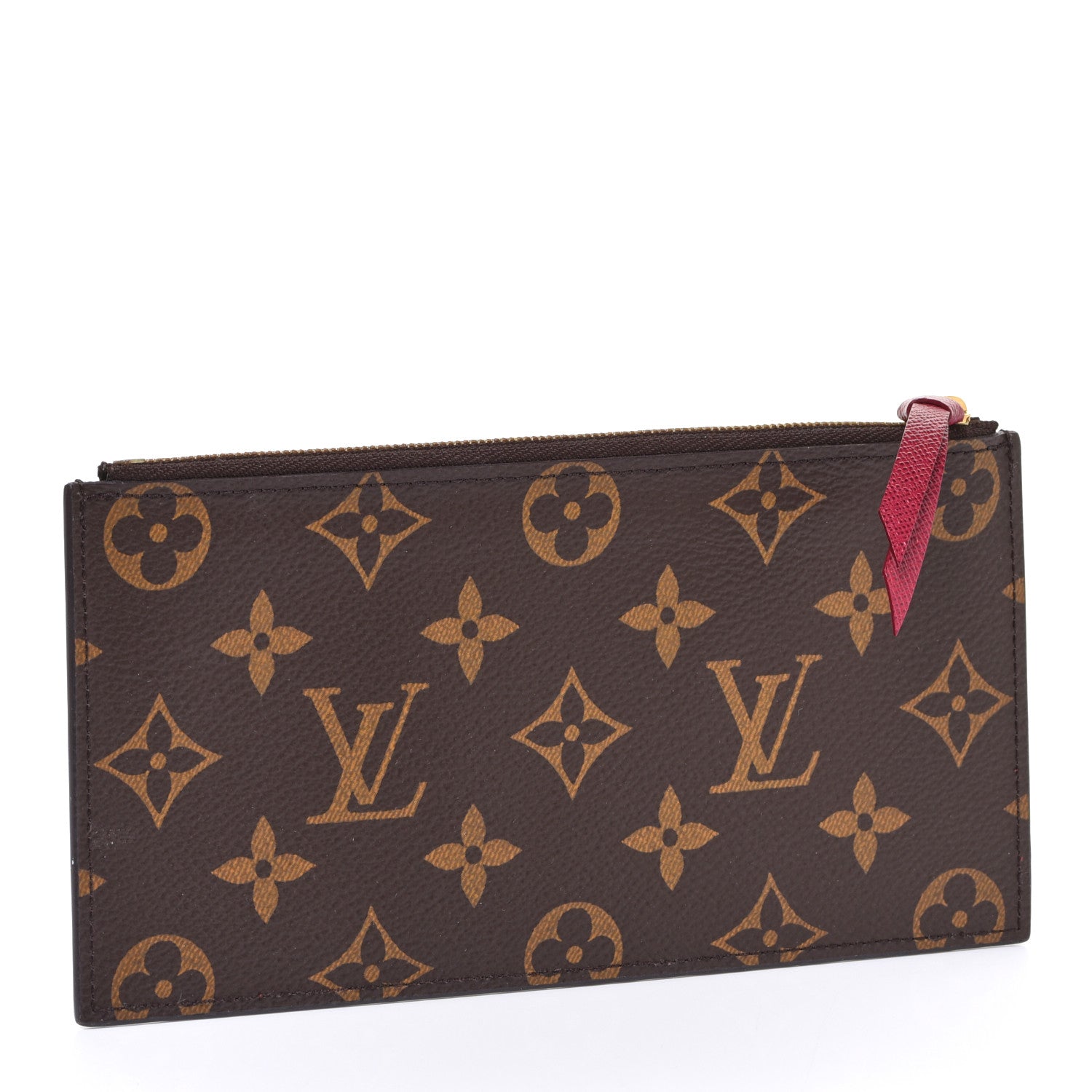 Louis Vuitton Monogram Felicie Chain Wallet Zippered Insert Fuchsia 3 of 6