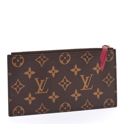 Louis Vuitton Monogram Felicie Chain Wallet Zippered Insert Fuchsia 3 of 6
