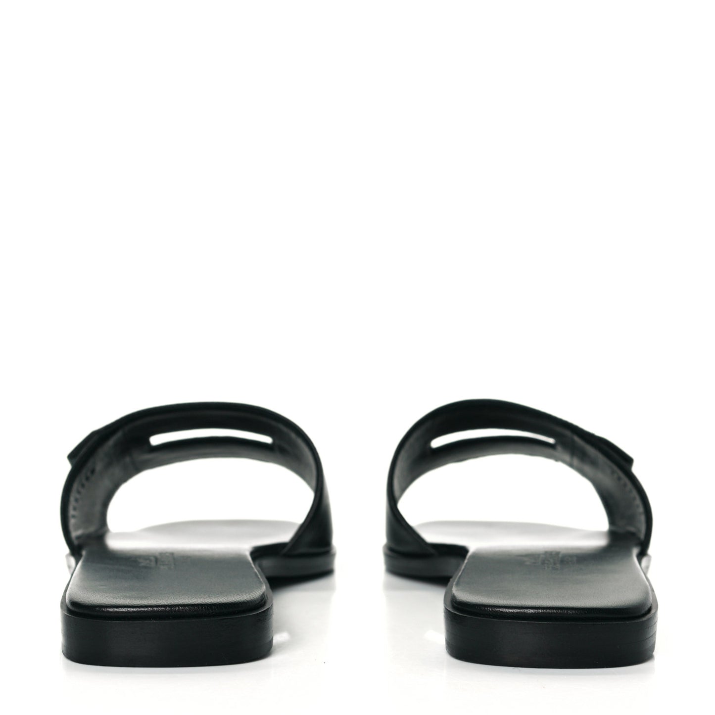 Calfskin View Sandals 35 Black