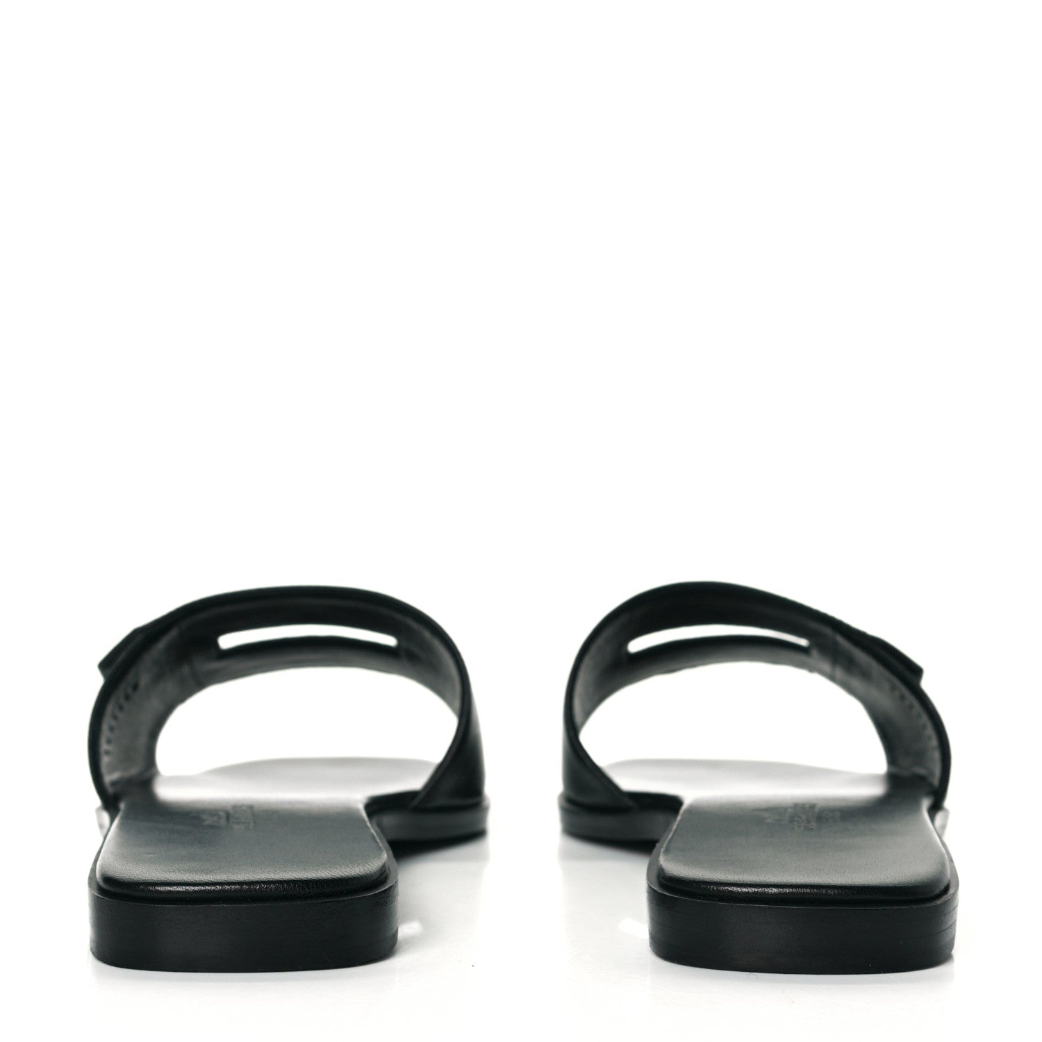 Hermes Calfskin View Sandals 35 Black 6 of 9