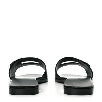 Hermes Calfskin View Sandals 35 Black 6 of 9