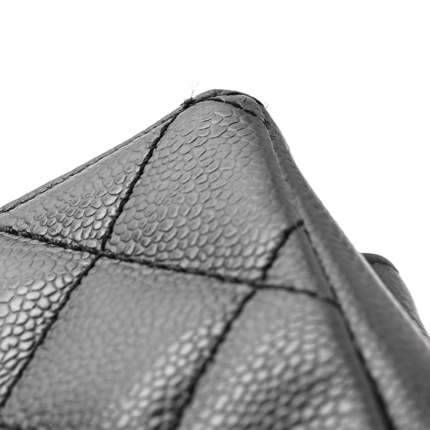 Caviar Quilted Grand Shopping Tote GST Black