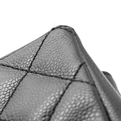 Chanel Caviar Quilted Grand Shopping Tote GST Black 12 of 14