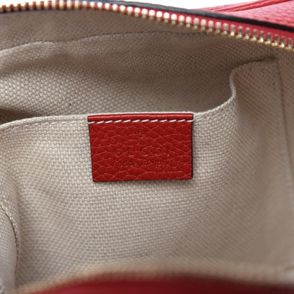 Gucci Pebbled Calfskin Small Soho Disco Bag Tabasco Red 8 of 10