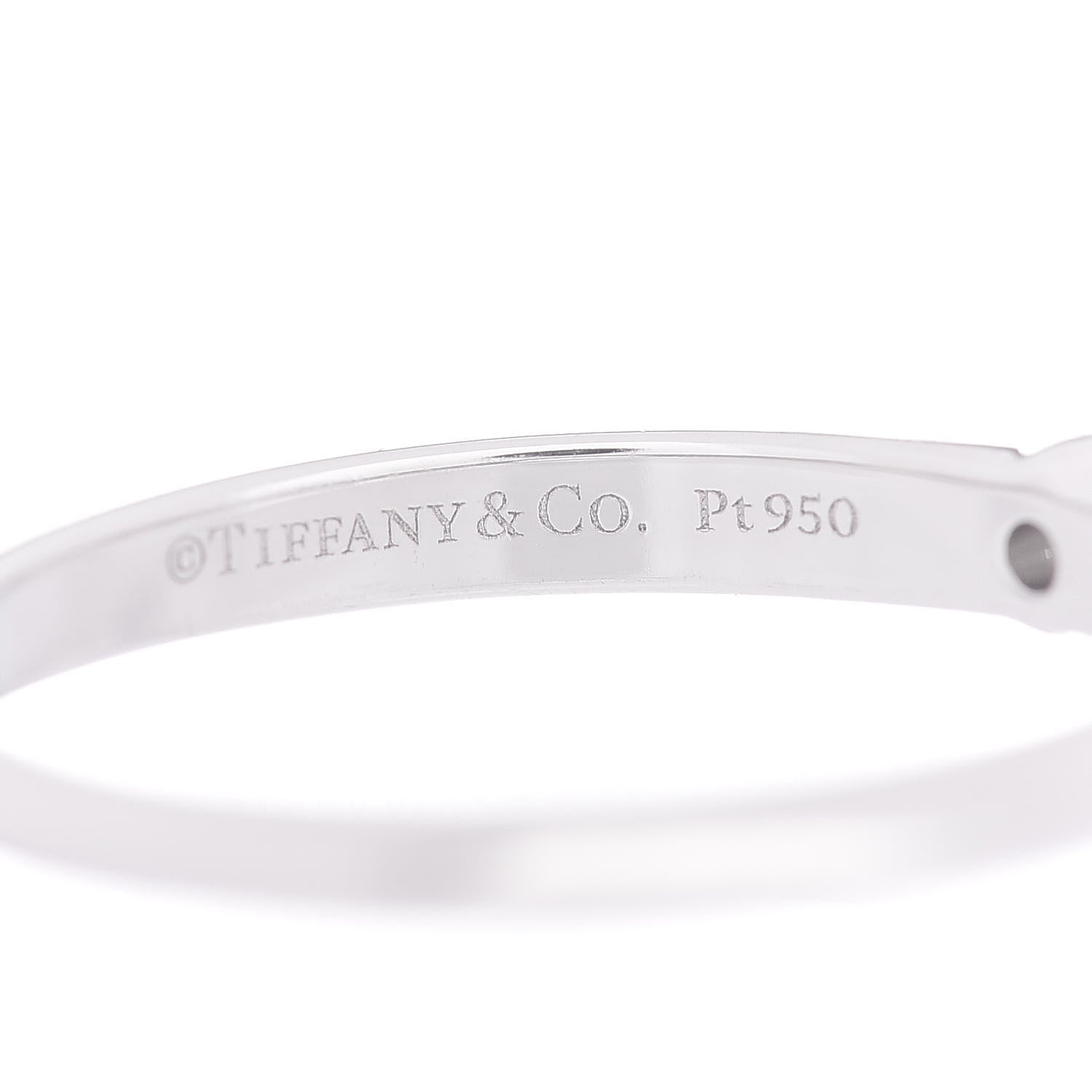 Tiffany Platinum Diamond .20ct Solitaire Engagement Ring 51 5.75 5 of 5