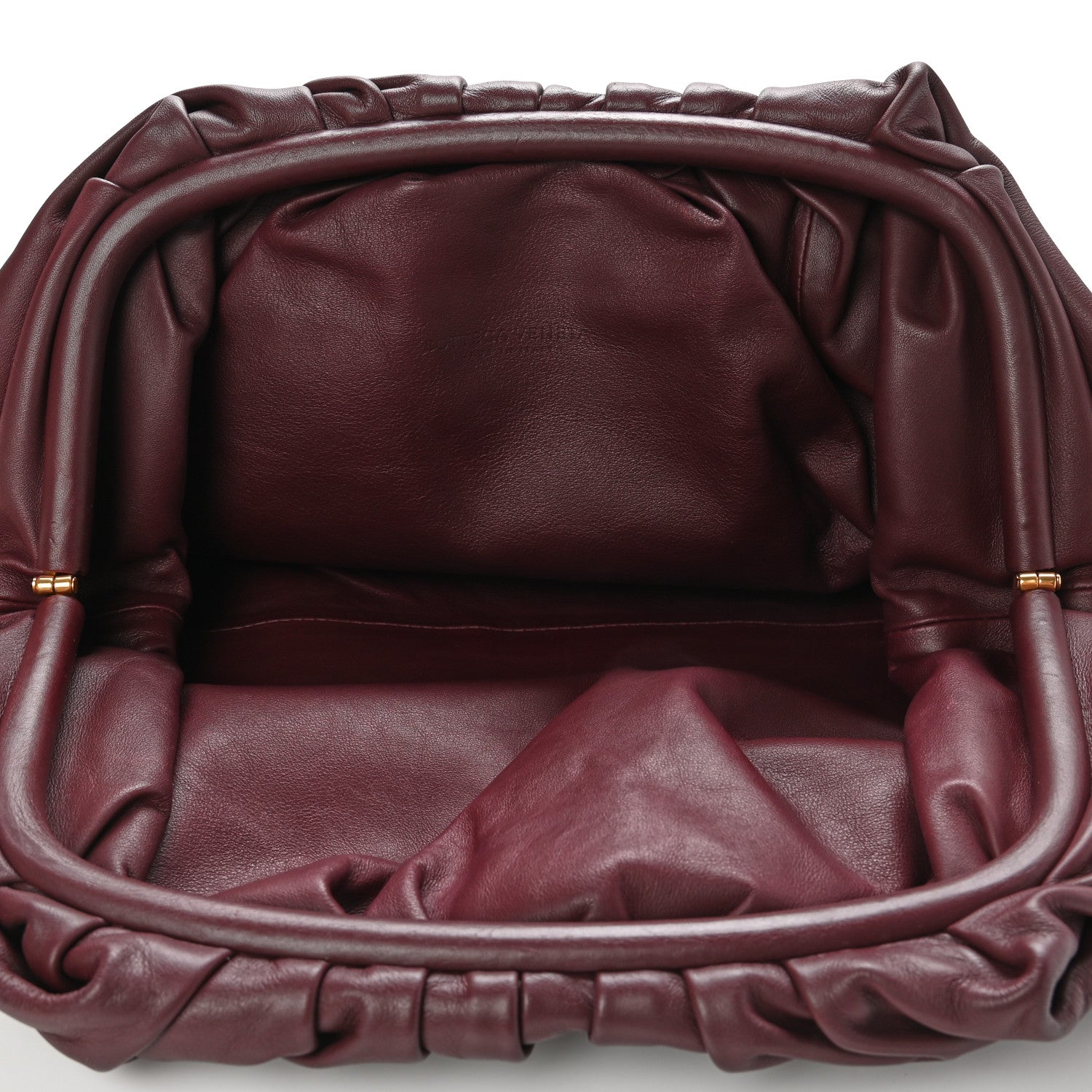 Bottega Veneta Smooth Butter Calf The Pouch Oversized Clutch Bordeaux 5 of 10