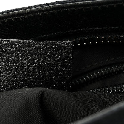 Gucci Monogram Flat Messenger Bag Black 7 of 10