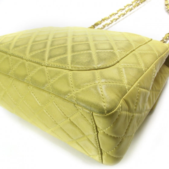 Lambskin XL JUMBO MAXI Flap Lemon