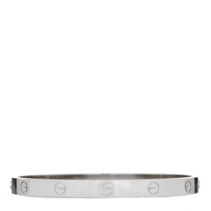 Cartier 18K White Gold LOVE Bracelet 19 2 of 3