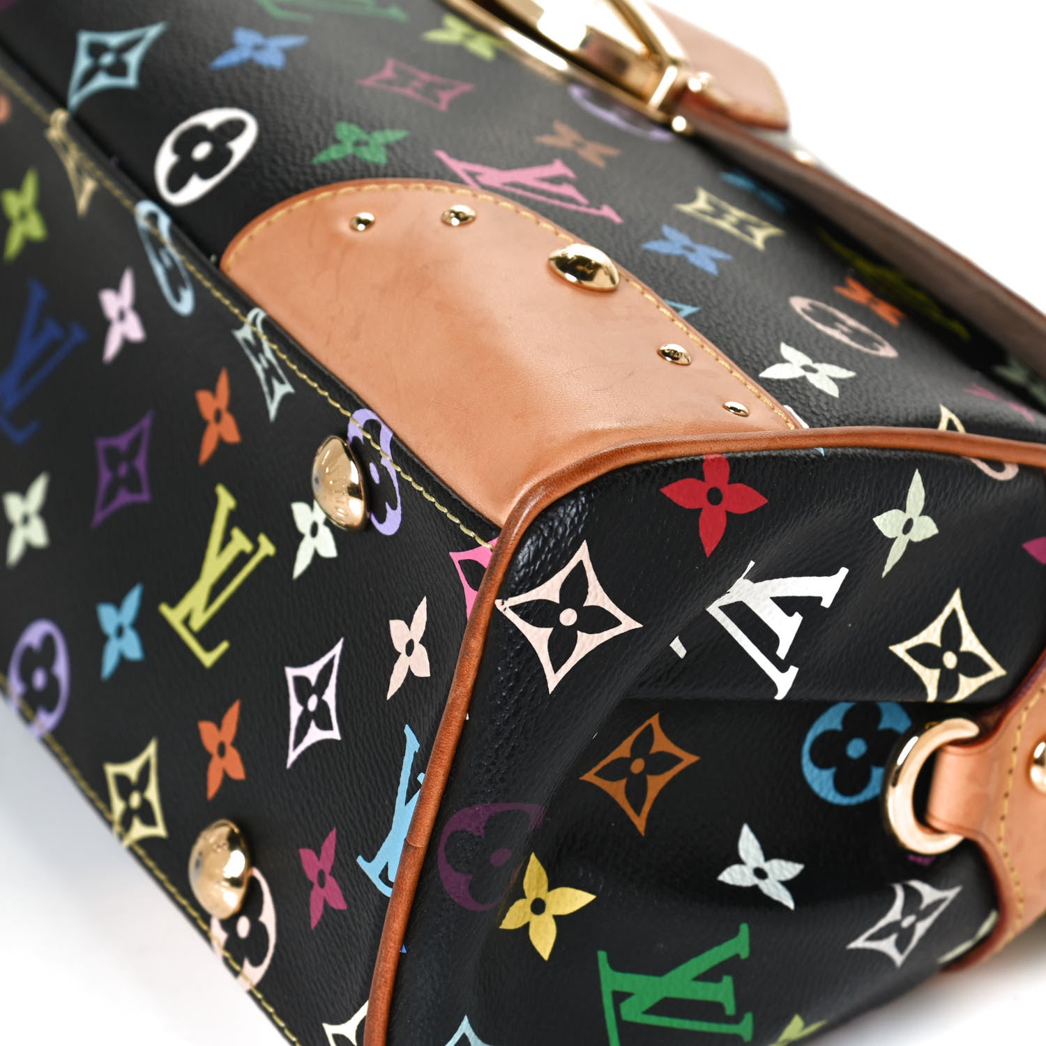Louis Vuitton Monogram Multicolor Beverly MM Black 10 of 11