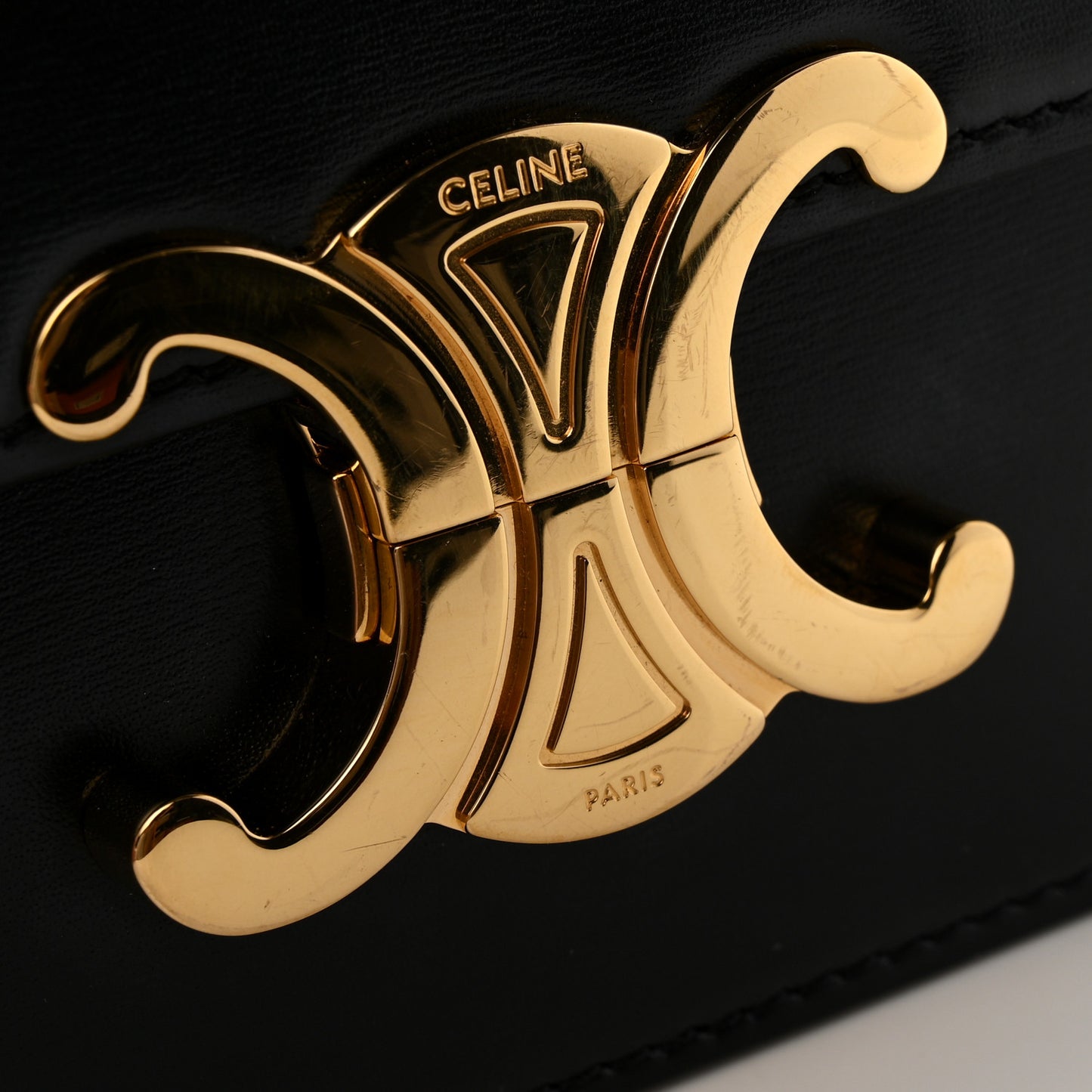 Shiny Calfskin Teen Triomphe Black