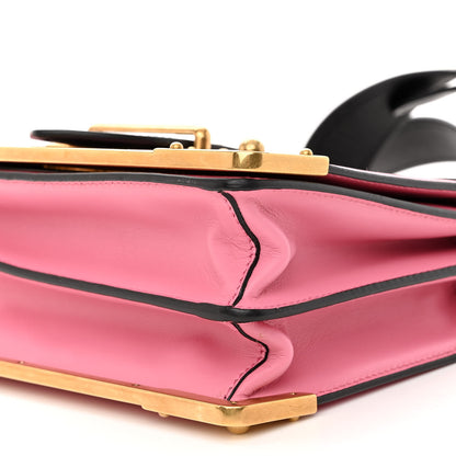 Prada City Calf Saffiano Cahier Bag Fuxia Black 9 of 9