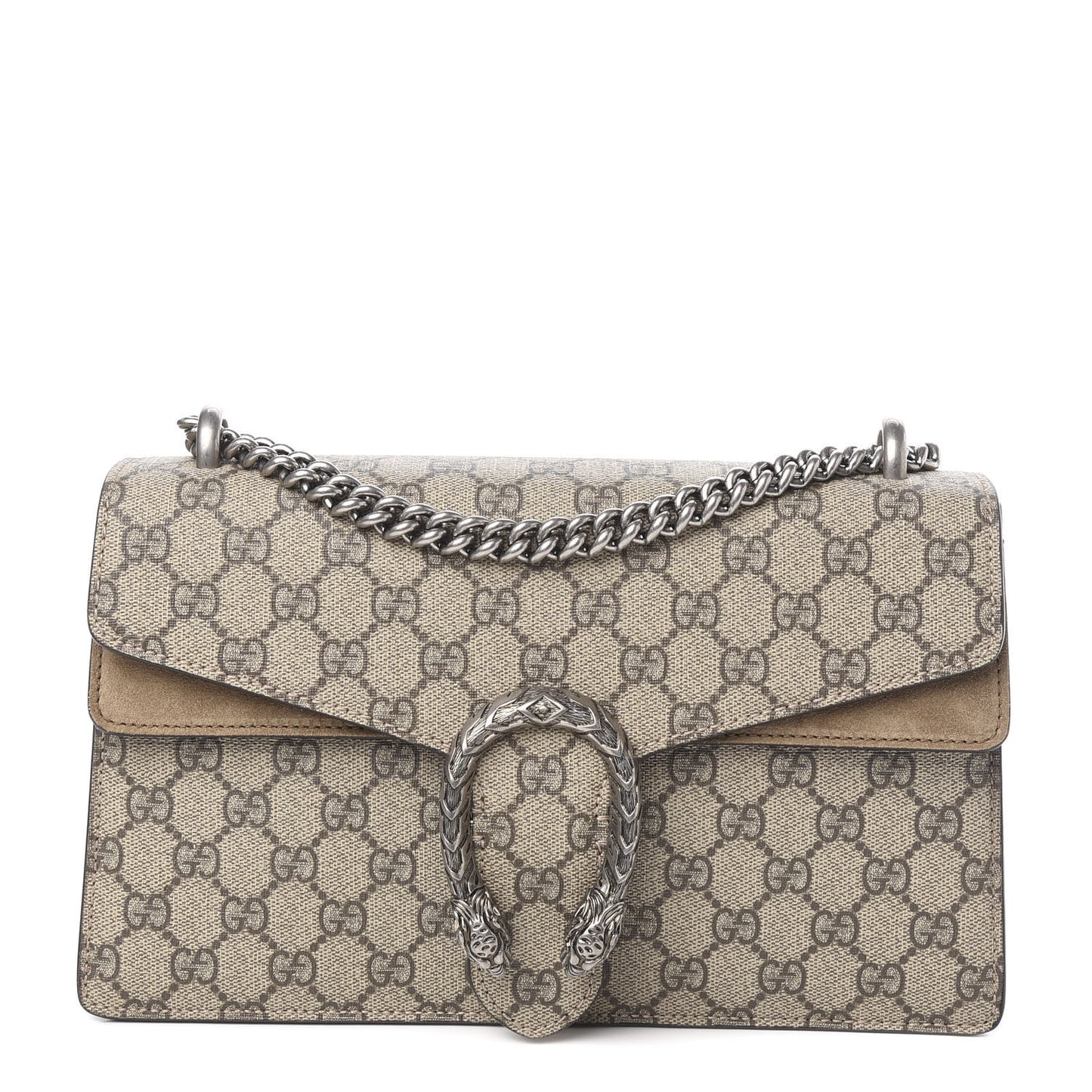 GG Supreme Monogram Small Dionysus Shoulder Bag Taupe