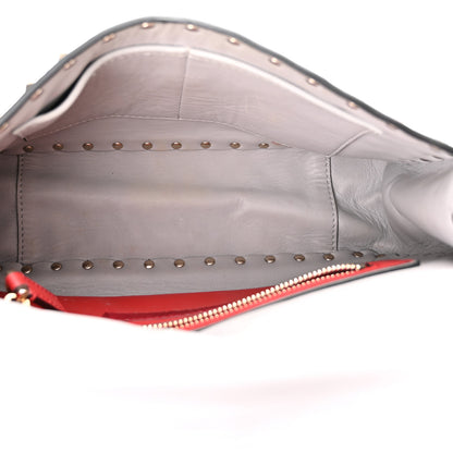 Valentino Garavani Nappa Medium Rockstud Spike Shoulder Bag Pastel Grey 5 of 9