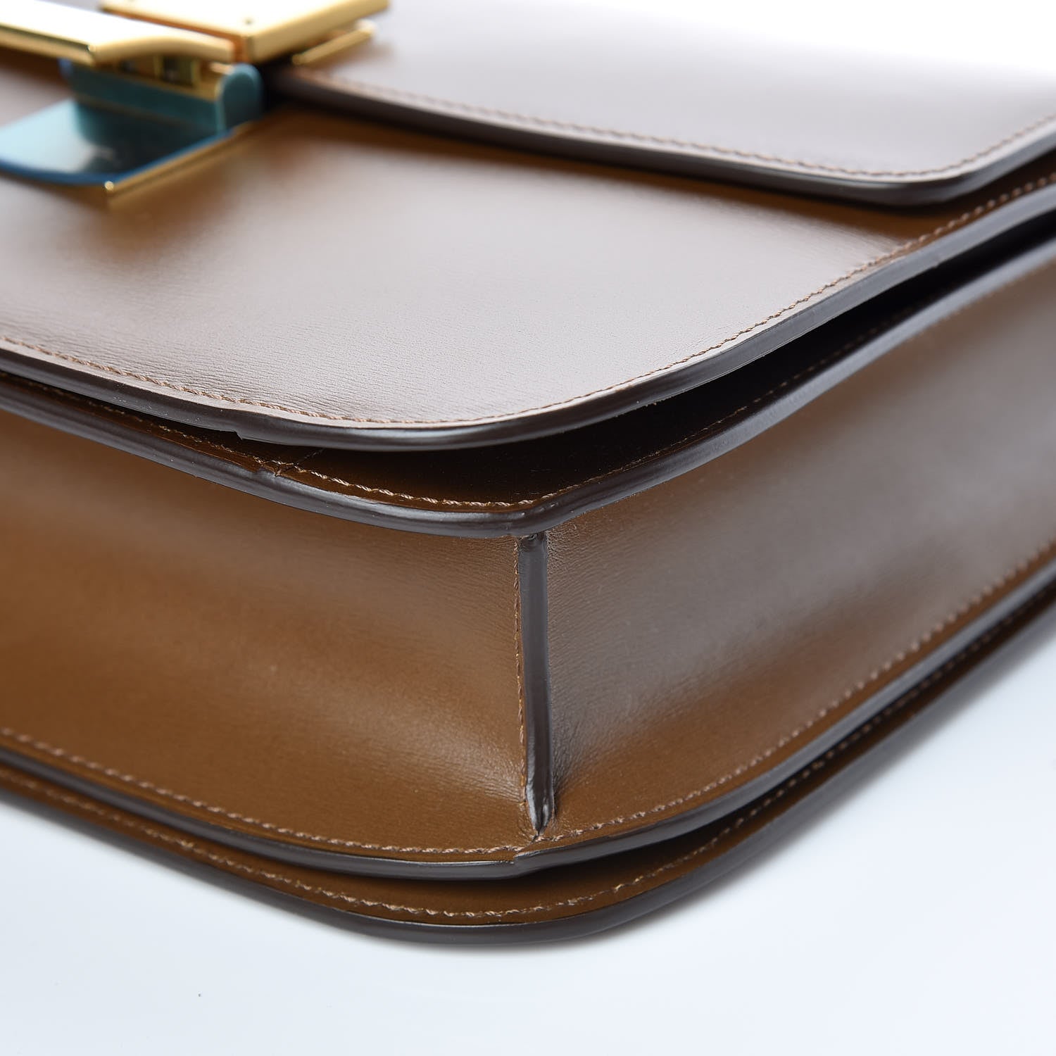 Celine Box Calfskin Medium Classic Box Flap Bag Camel 6 of 9