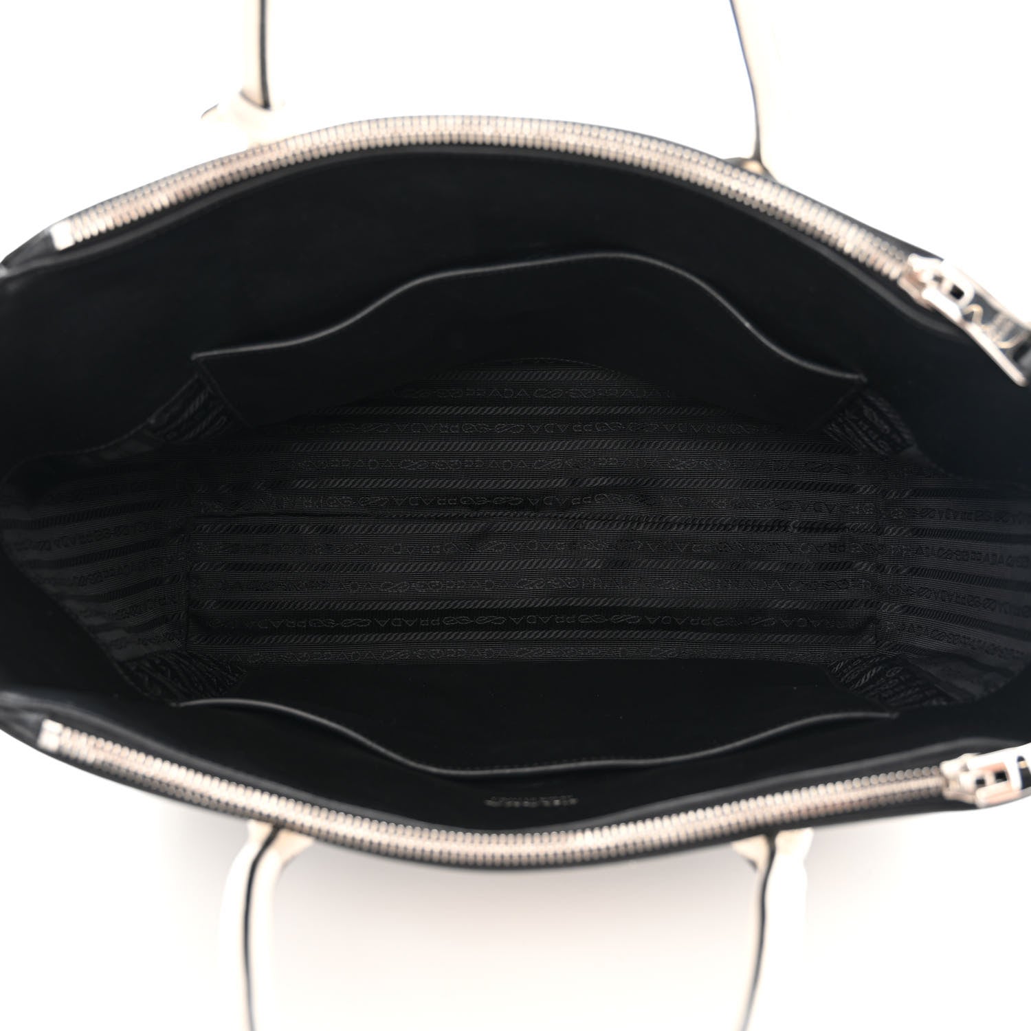 Prada Grace Lux Concept Tote White Black 5 of 11