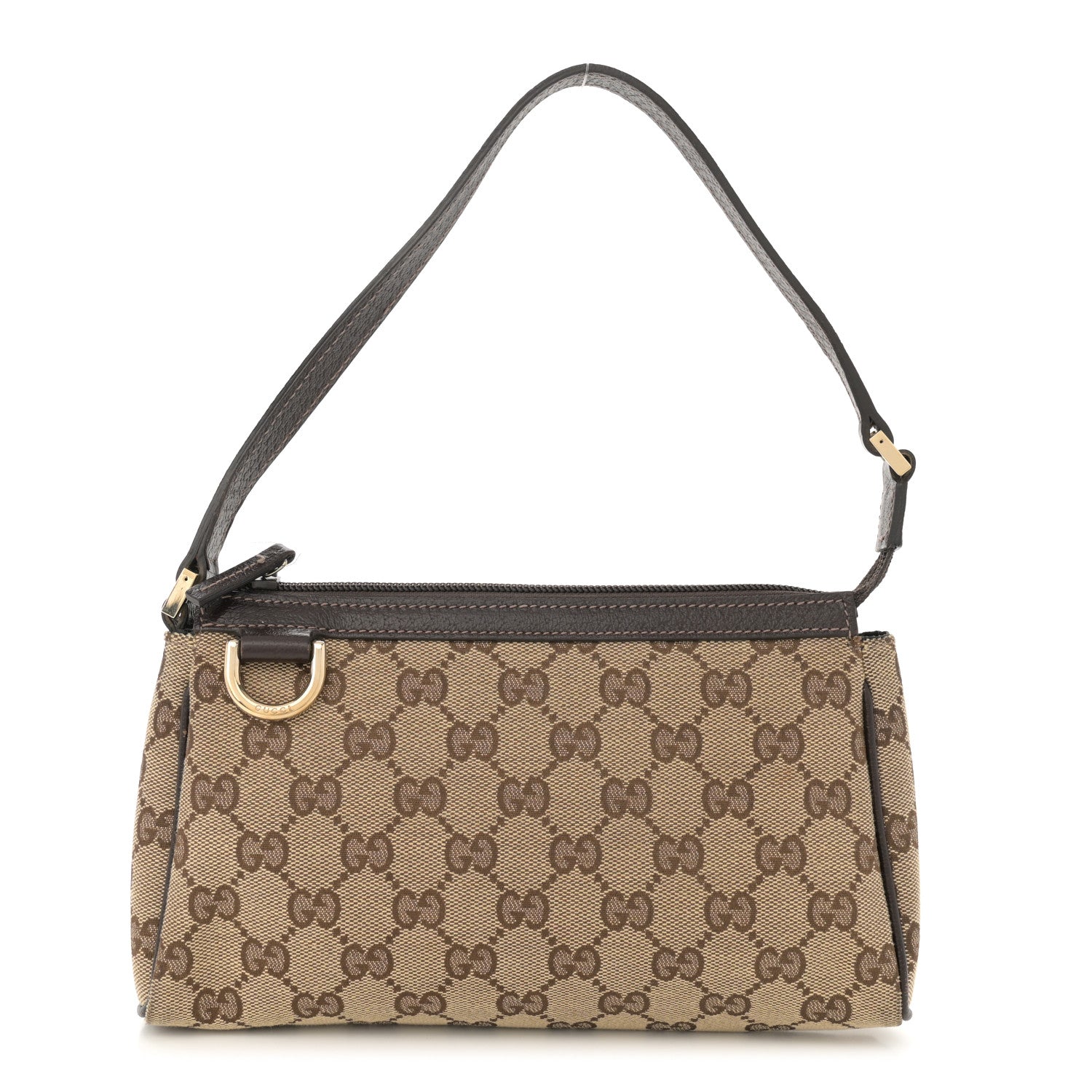 Gucci Monogram D Ring Cosmetic Case Brown 1 of 12