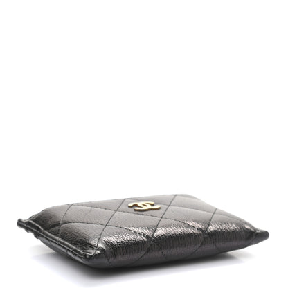 Chanel Letter Calfskin Embossed Quilted CC Card Holder Black 4 of 7