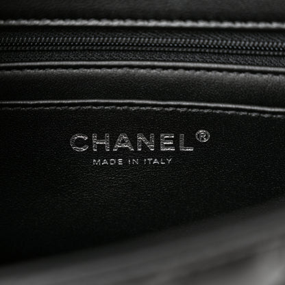 Chanel Lambskin Quilted Mini Top Handle Rectangular Flap So Black 6 of 10