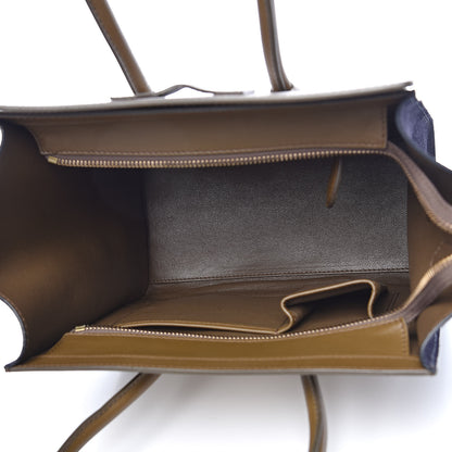 Celine Velluto Smooth Calfskin Suede Micro Tri-Color Luggage 5 of 11
