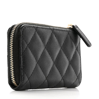 Chanel Caviar Quilted Key Holder Case Black 4 of 12