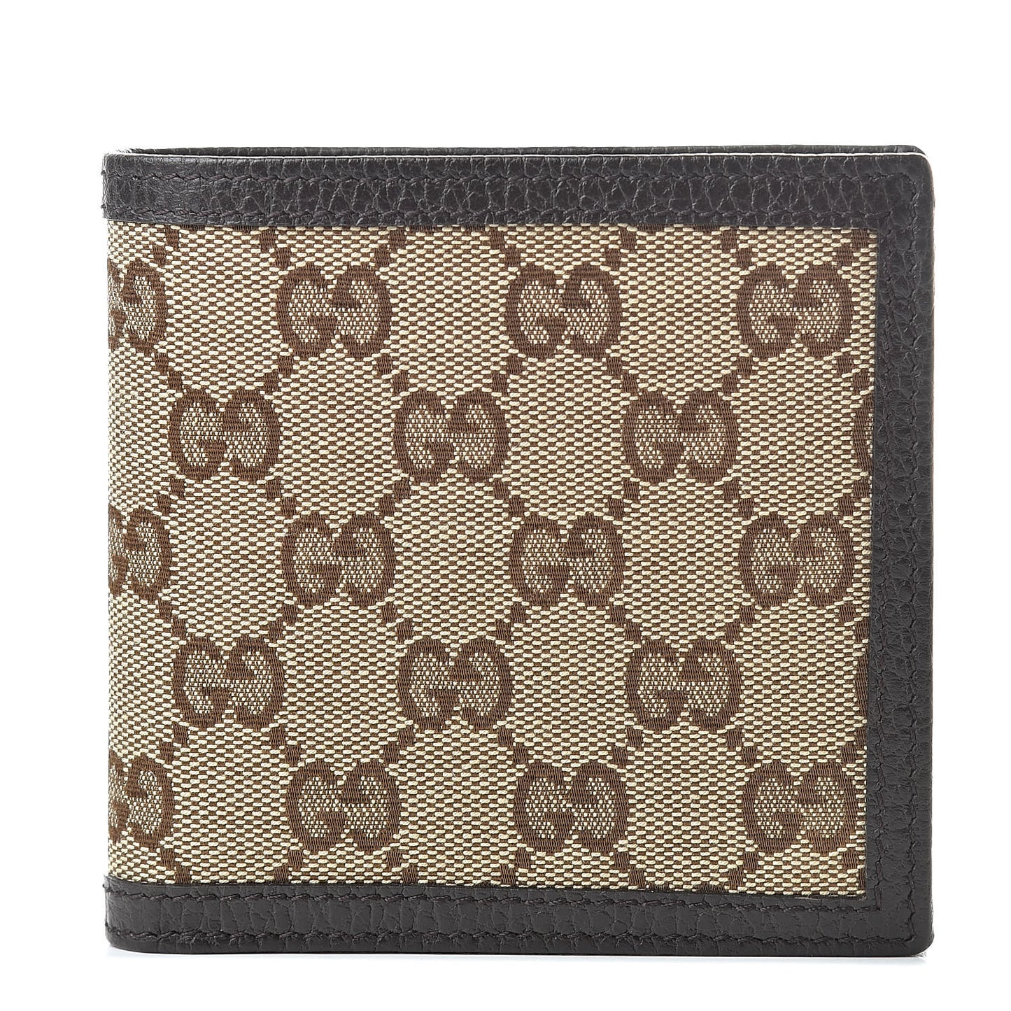 Monogram Bi-Fold Wallet Dark Brown