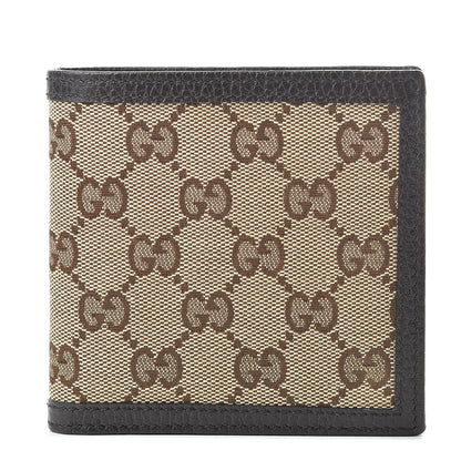 Gucci Monogram Bi-Fold Wallet Dark Brown 1 of 8