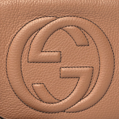 Gucci Pebbled Calfskin Small Soho Disco Bag Camelia 9 of 11