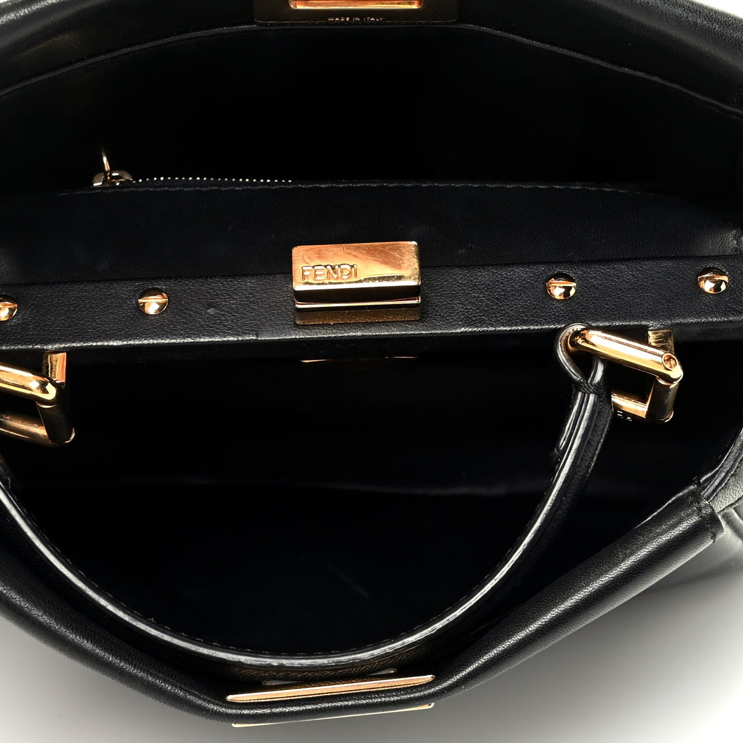 Nappa Mini Peekaboo Iconic Satchel Black
