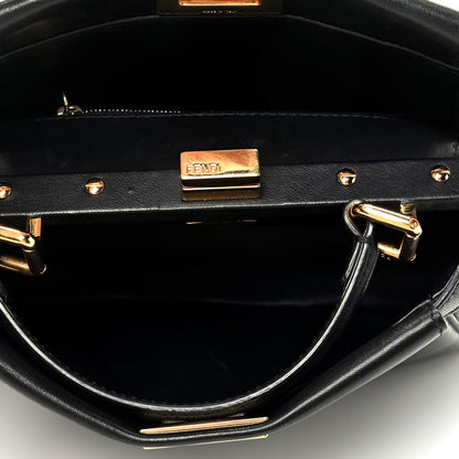 Fendi Nappa Mini Peekaboo Iconic Satchel Black 6 of 10