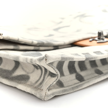 Chanel Canvas Iliad Flap Clutch Beige 8 of 9