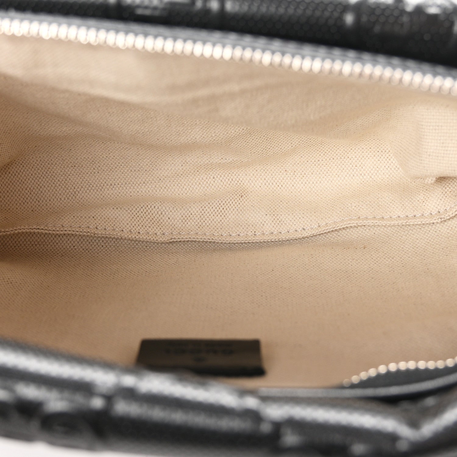 Gucci Calfskin GG Tennis Embossed Pocket Belt Bag Black 4 of 9