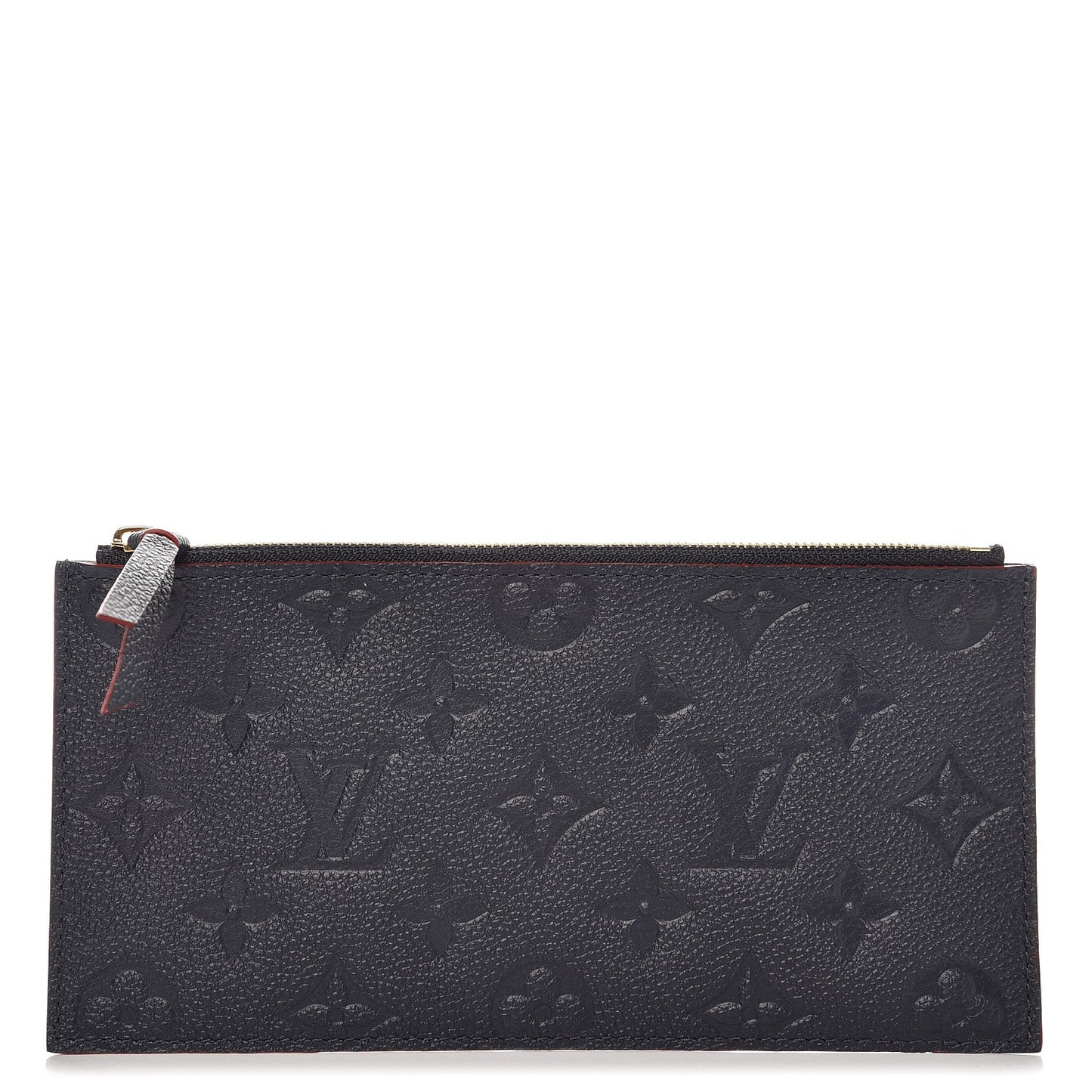 Empreinte Felicie Chain Wallet Zippered Insert Marine Rouge