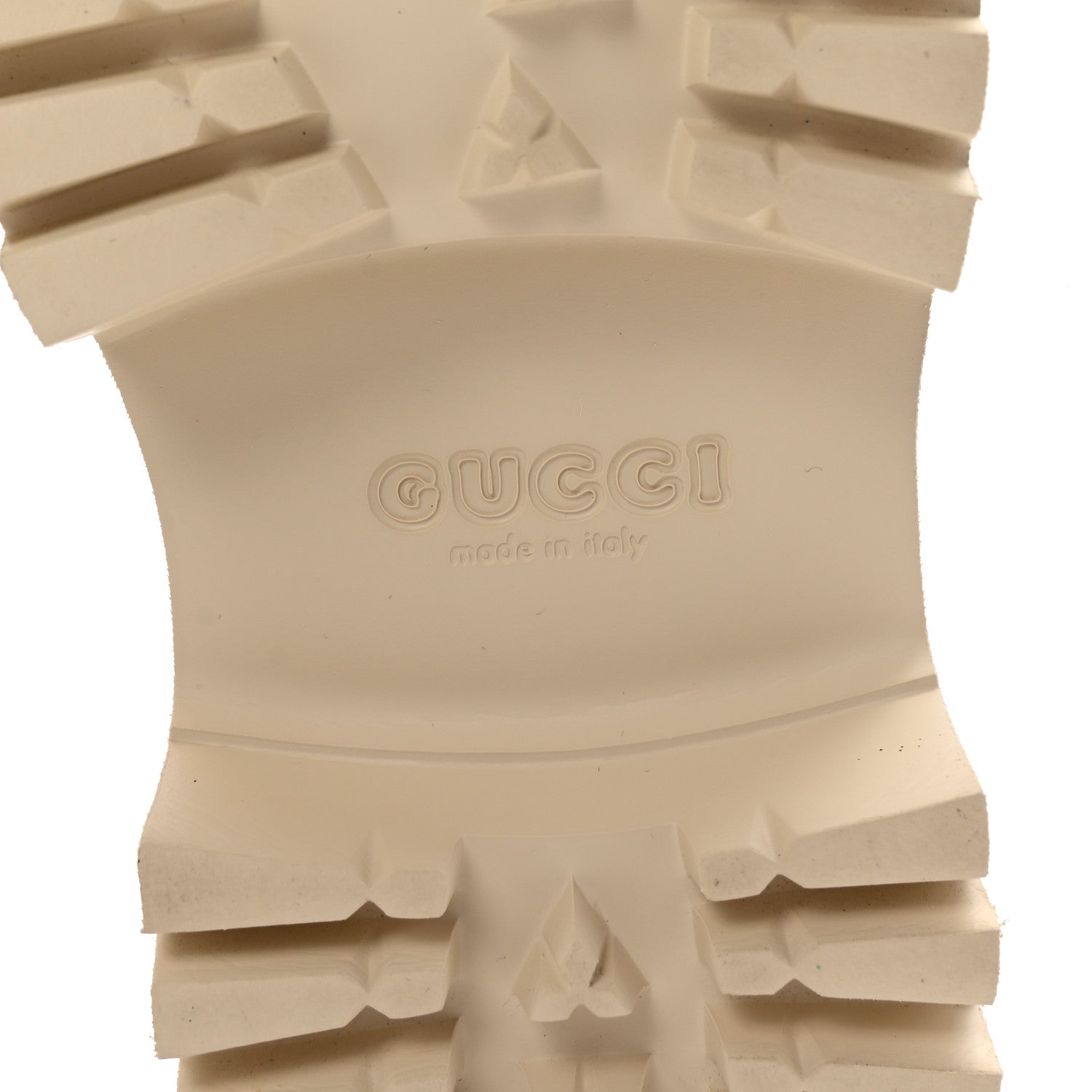 Gucci Rubber Monogram GG Go Through Platform Slide Clogs 38 Mystic White 7 of 9