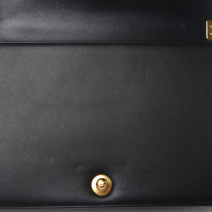 Chanel Calfskin Caviar Suede Chevron New Medium Boy Flap Black 12 of 16