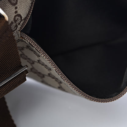 Gucci Monogram Flat Messenger Bag Dark Brown 11 of 12