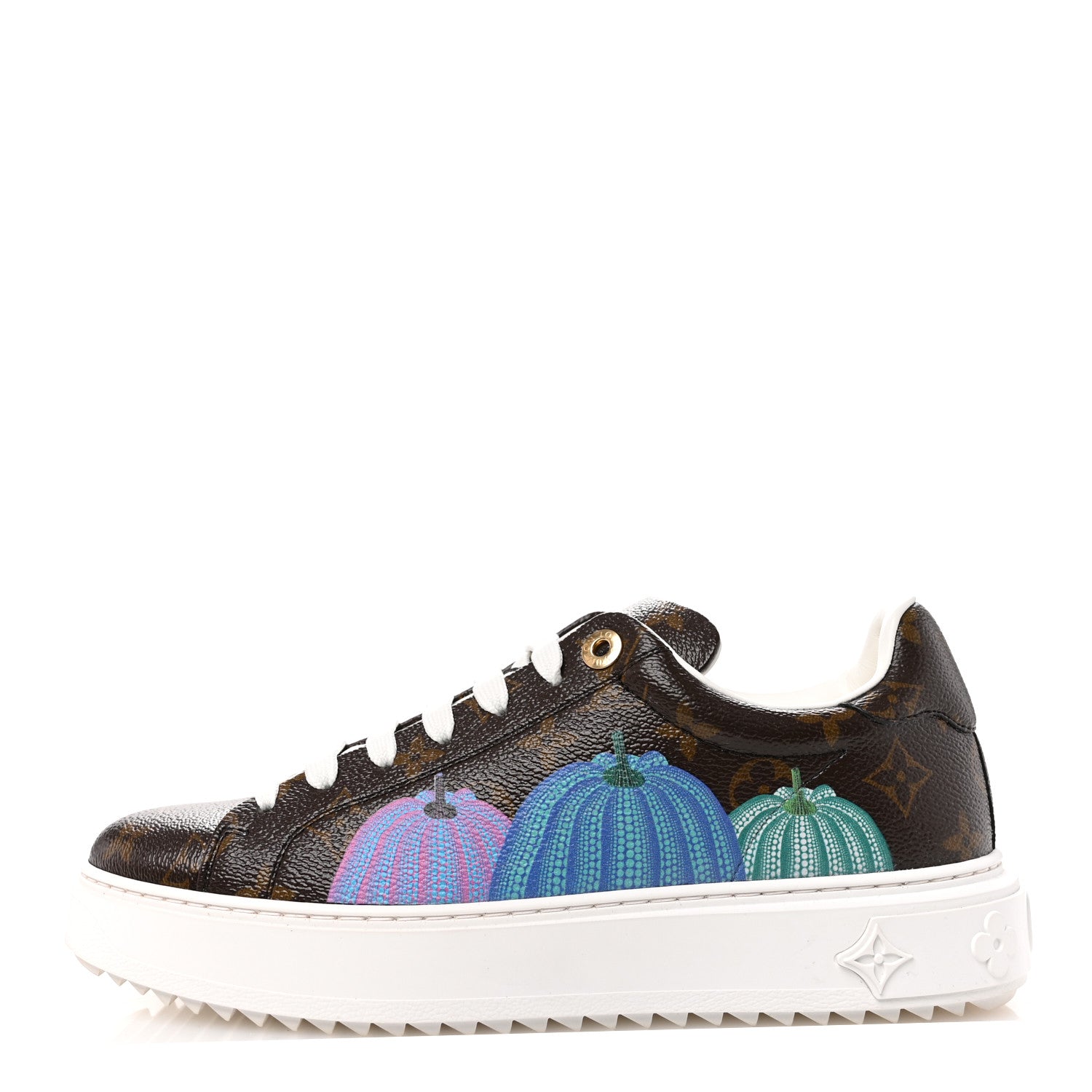 Louis Vuitton LV X YK Monogram Pumpkin Time Out Sneakers 39.5 1 of 10