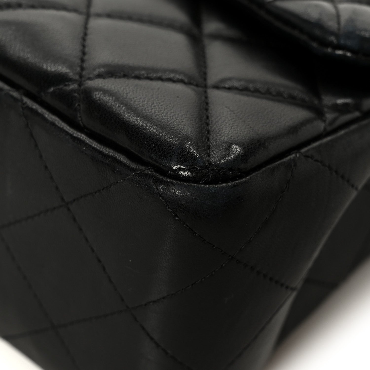 Chanel Lambskin Quilted Jumbo Single Flap Black 12 of 15