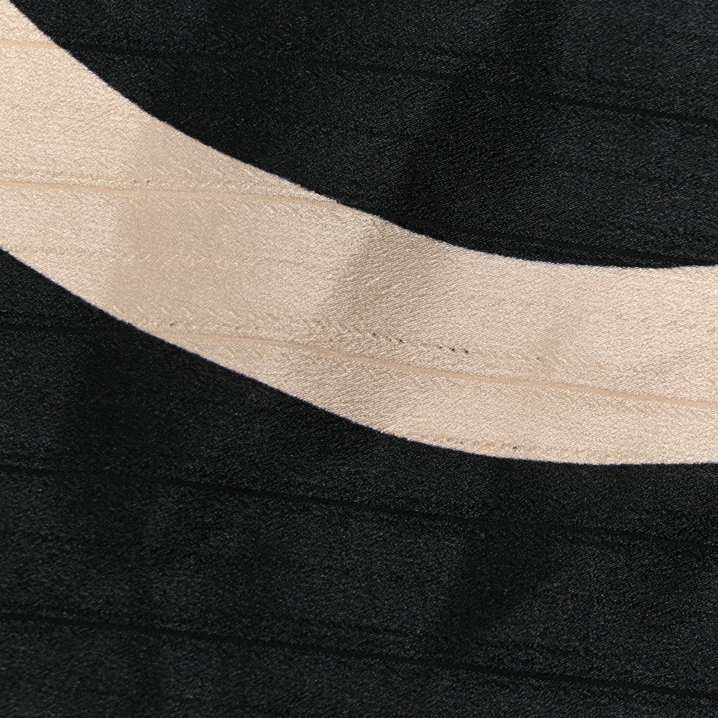 Cashmere Silk CC Logo Scarf Shawl Black Beige