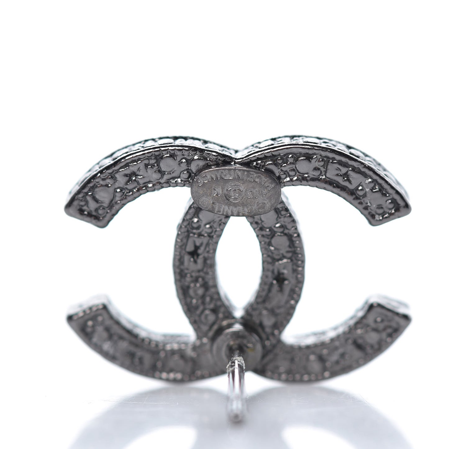 Ruthenium Crystal CC Earrings
