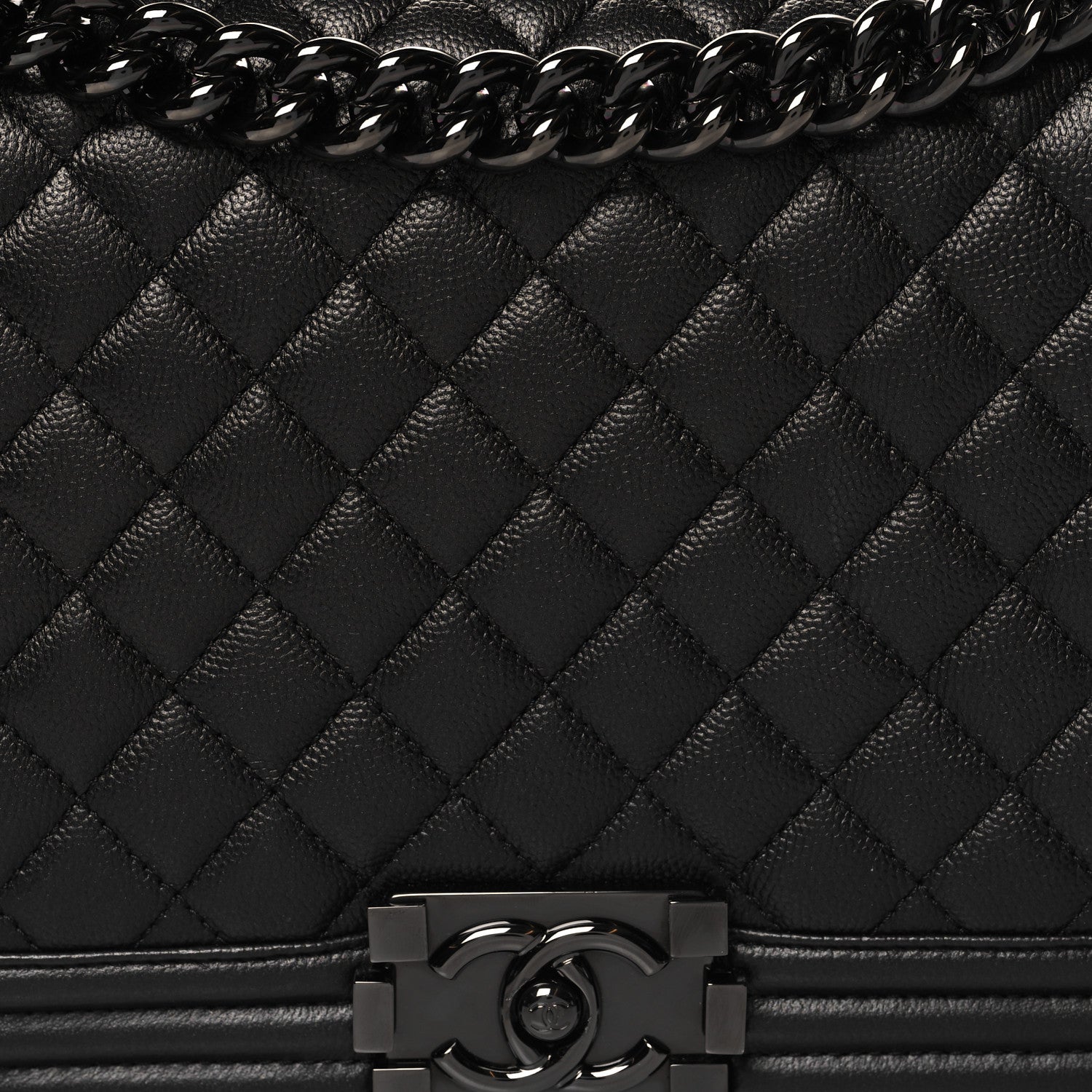 Chanel Caviar Quilted New Medium Boy Flap So Black 8 of 10